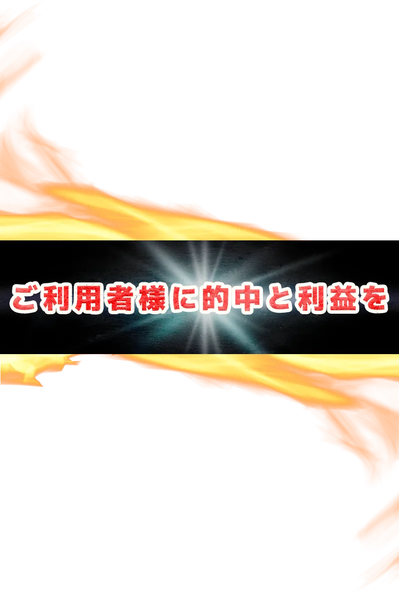 ご利用者様に的中と利益を